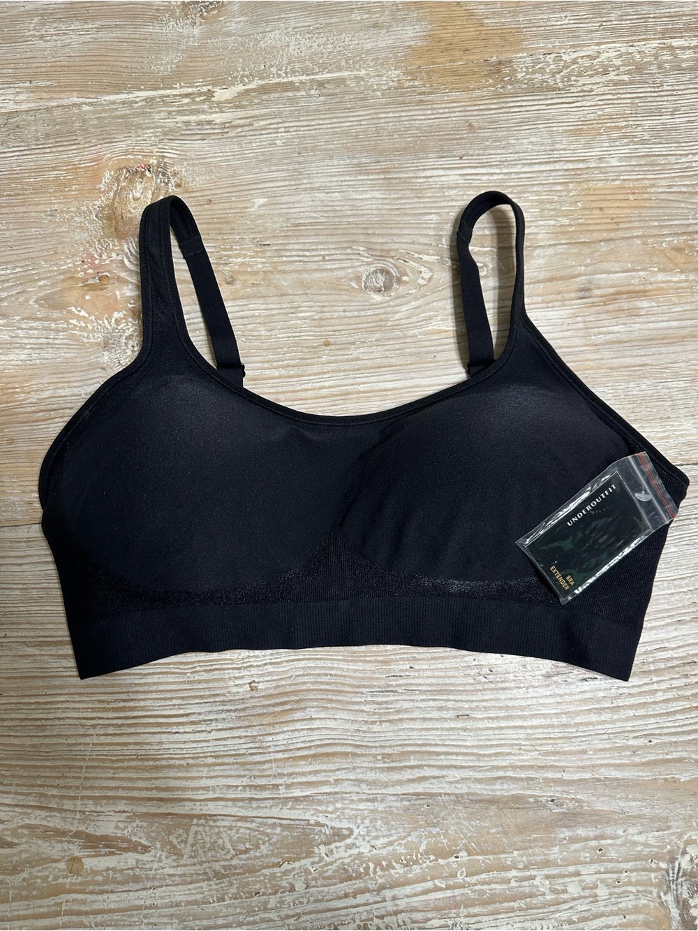 NWT Underoutfit Comfort Shaping Bra Black Wireless Sz XL - Picture 2 of 6